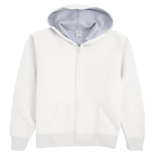 Hanes EcoSmart Full-Zip Women's Hoodie in White | Small | Michaels®